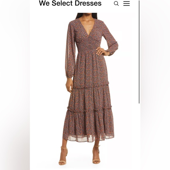 LOST + WANDER Love in Bloom Long Sleeve Maxi Dress - Picture 2 of 14